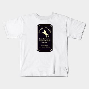 Potion Label: Unicorn Tears Elixir, Halloween Kids T-Shirt